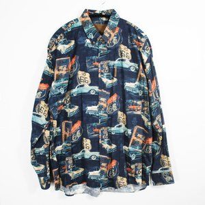 Vintage 70s Clearwater Outfitters Cars Shirt XL